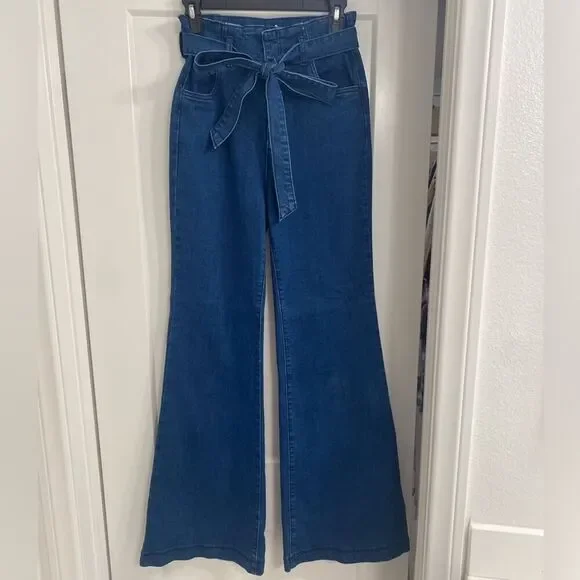 High Waisted Boot Cut Dark Wash Jeans | Size: 6 - Picture 2 of 10